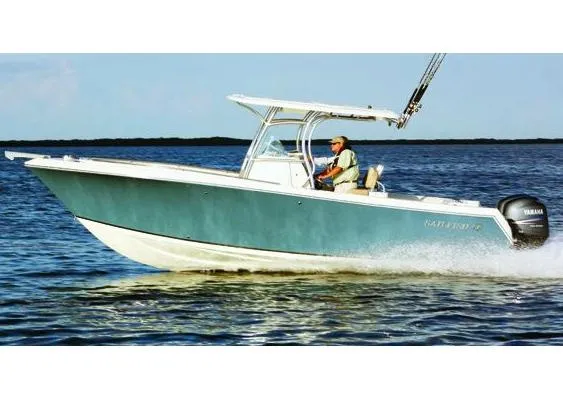 Slide: The Image of Manufacturer Provided Image: 2014 Sailfish 270 CC boat cruising on open water. - 26