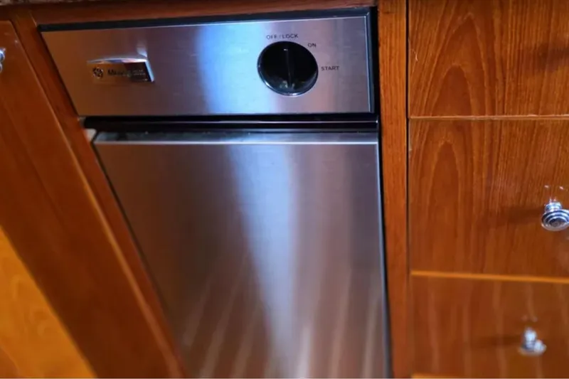 Slide: The Image of Stainless steel appliance on 1974 Chris-Craft 68 Roamer Flush Deck yacht. - 7