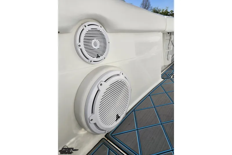 Slide: The Image of Speakers on 2013 Sea Fox 286 Commander boat, featuring white marine audio system. - 106