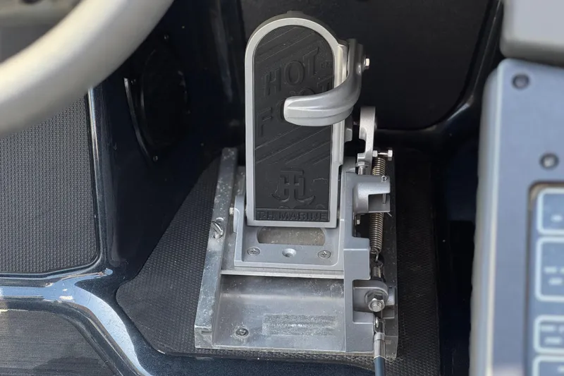 Slide: The Image of 2024 Skeeter FXR21 Apex boat foot pedal control system. - 35