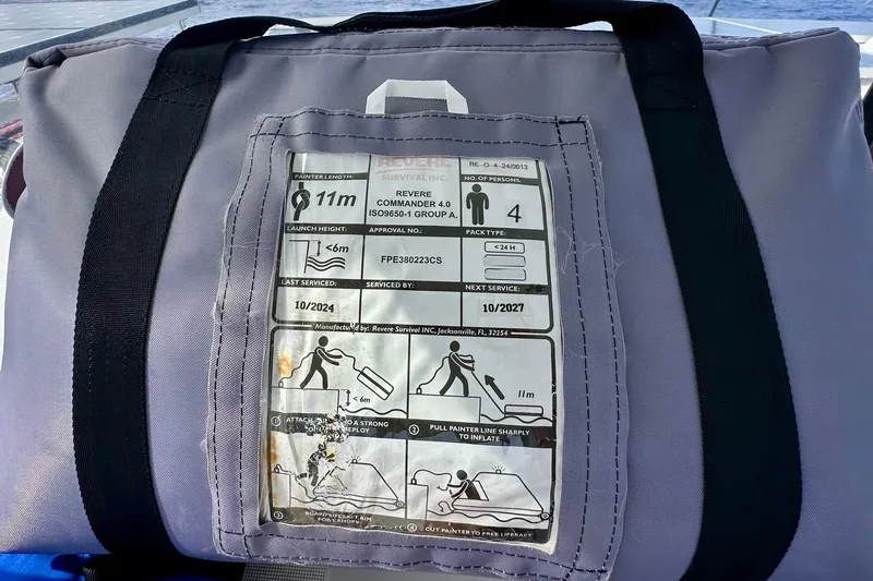 Slide: The Image of Gray survival kit bag with instructions, suitable for Lagoon 450 S 2016 model. - 56