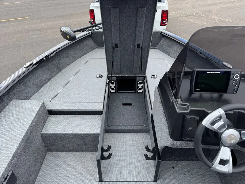 Slide: The Image of Interior view of 2026 G3 Angler V164 C boat. - 11