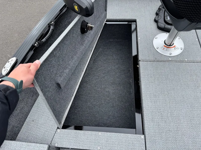 Slide: The Image of G3 Angler V164 C 2026 with open storage compartment. - 17