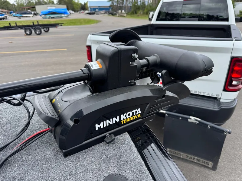 Slide: The Image of Minn Kota Terrova on G3 Angler V164 C boat, 2026 model. - 23