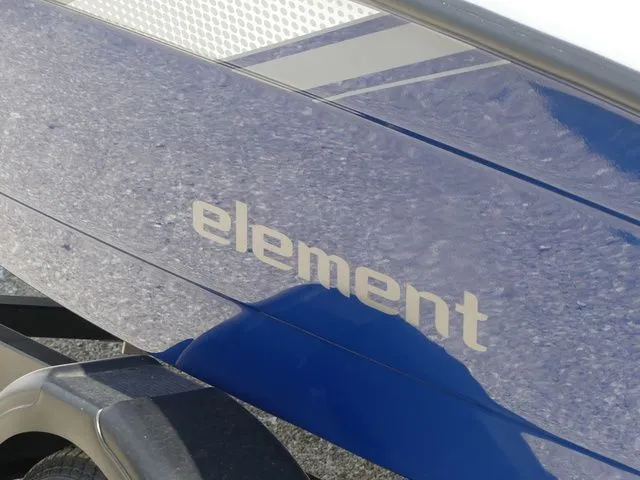 Slide: The Image of Close-up of Bayliner Element E16 boat logo, year 2026. - 6