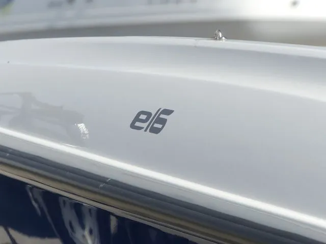 Slide: The Image of Close-up of Bayliner Element E16 boat logo, year 2026. - 7