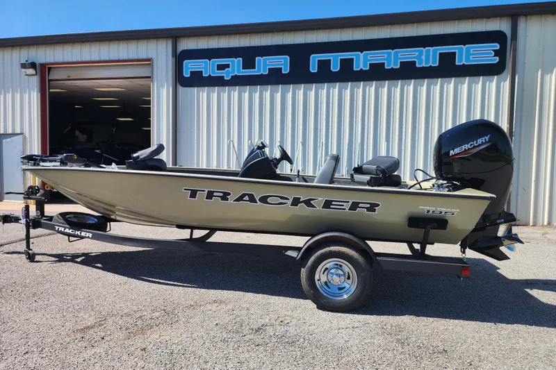 The Image of 2026 Tracker Pro Team 195 boat with Mercury engine at Aqua Marine dealership. - 0