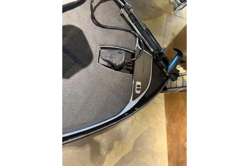 Slide: The Image of 2026 Nitro Z17 boat deck with control panel and foot pedal. - 8