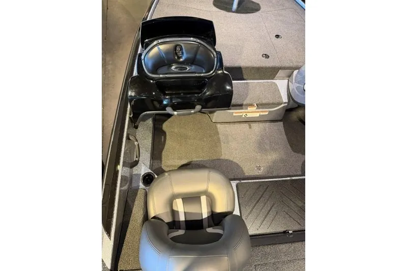 Slide: The Image of 2026 Nitro Z17 boat interior with seating and storage compartments. - 13