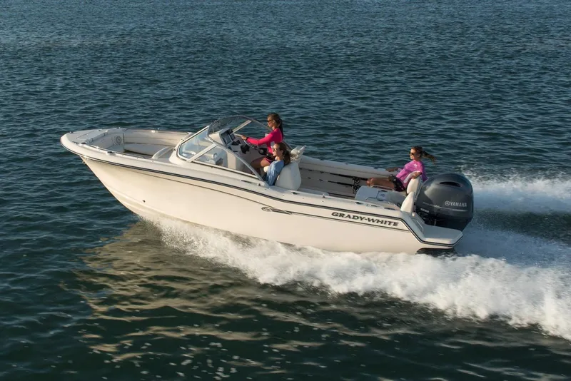 Slide: The Image of Manufacturer Provided Image: 2019 Grady-White Freedom 215 boat cruising on water. - 16