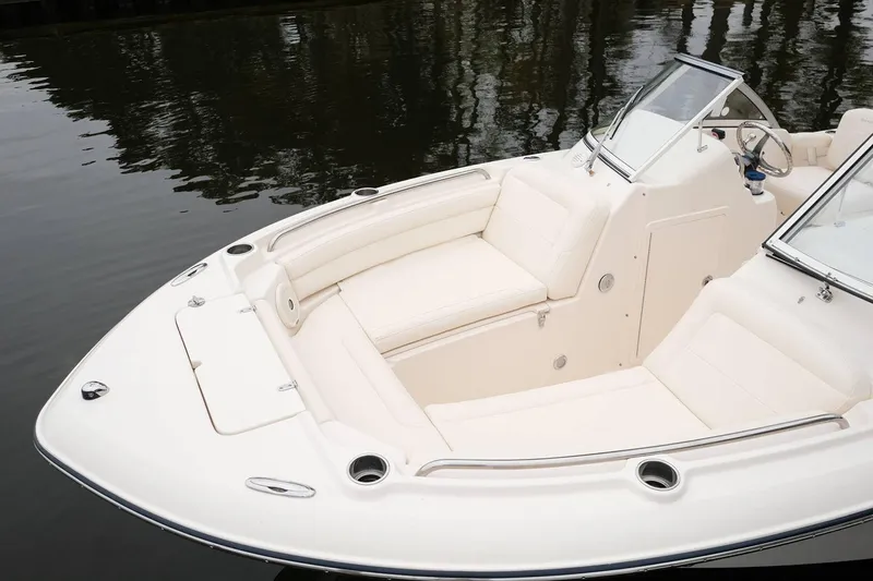Slide: The Image of Manufacturer Provided Image: 2019 Grady-White Freedom 215 boat with spacious seating on calm water. - 19