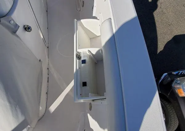 Slide: The Image of 2017 Everglades 255 Center Console boat interior storage compartment. - 24