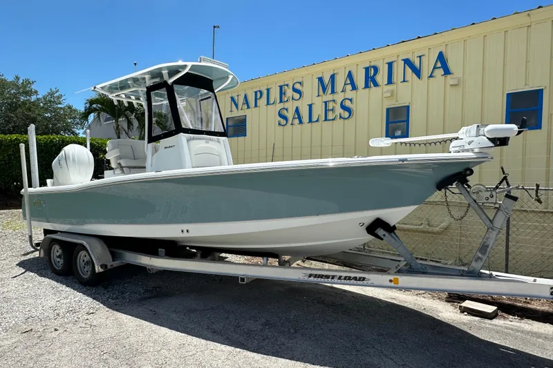 The Image of 2023 Sea Hunt BX 25 BR boat on trailer at Naples Marina Sales. - 1