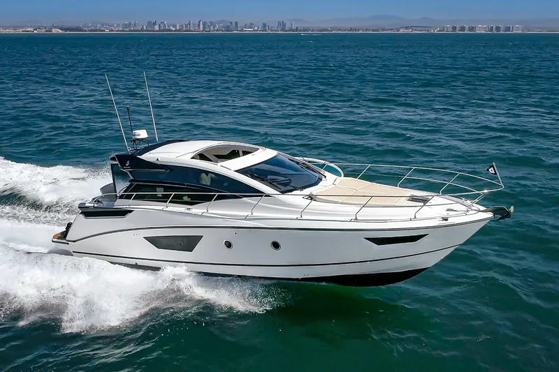 The Image of 2017 Beneteau Gran Turismo 46 yacht cruising on open water. - 0