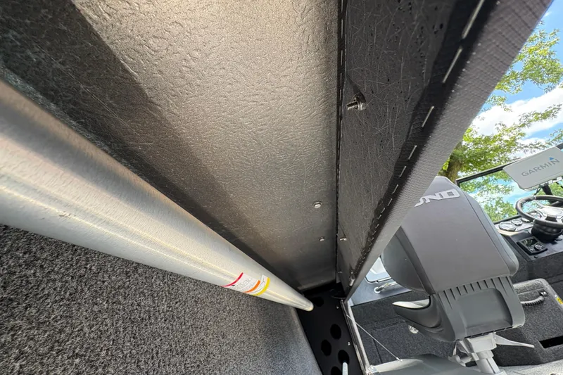 Slide: The Image of Interior view of the 2026 Lund 2075 Pro-V Sport boat. - 32