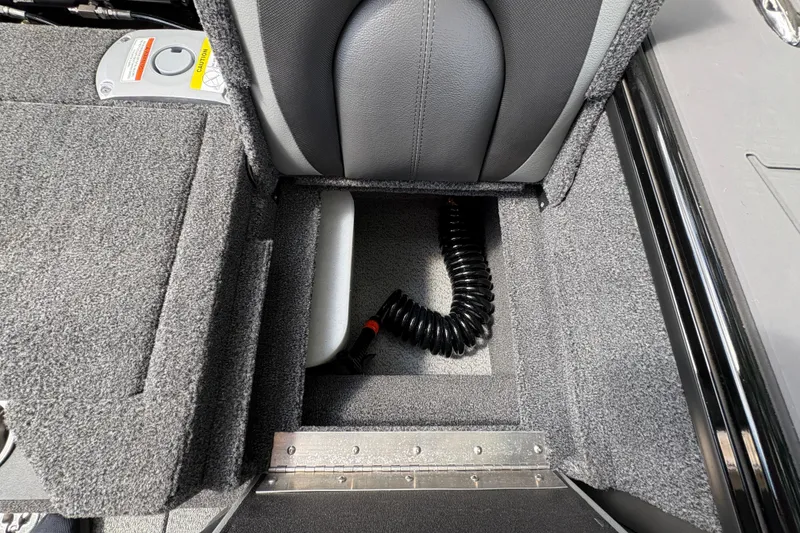 Slide: The Image of Interior of 2026 Lund 2075 Pro-V Sport with storage compartment. - 37