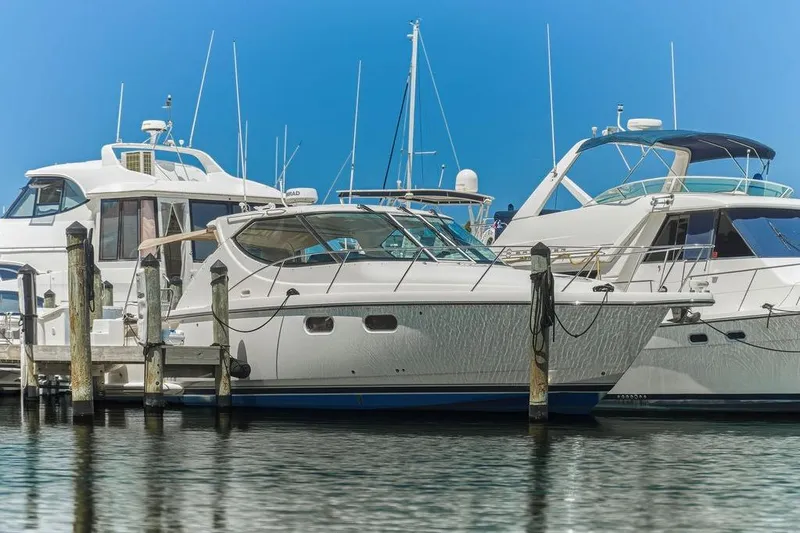 The Image of 2008 Tiara Yachts 3900 Sovran docked among other luxury boats. - 0