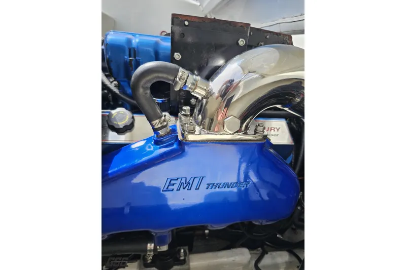 Slide: The Image of Close-up of a 1999 Baja 272 engine with EMI Thunder components. - 95