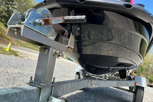 Slide: The Image of 2012 Kawasaki Jetski Ultra LX on a trailer, close-up view. - 9
