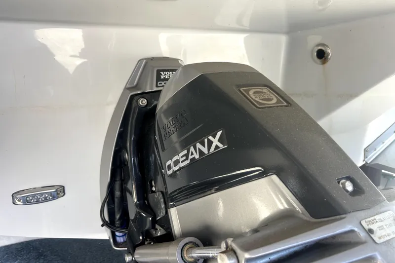 Slide: The Image of Volvo Penta OceanX drive on a 2021 Regal 26 FasDeck boat. - 47