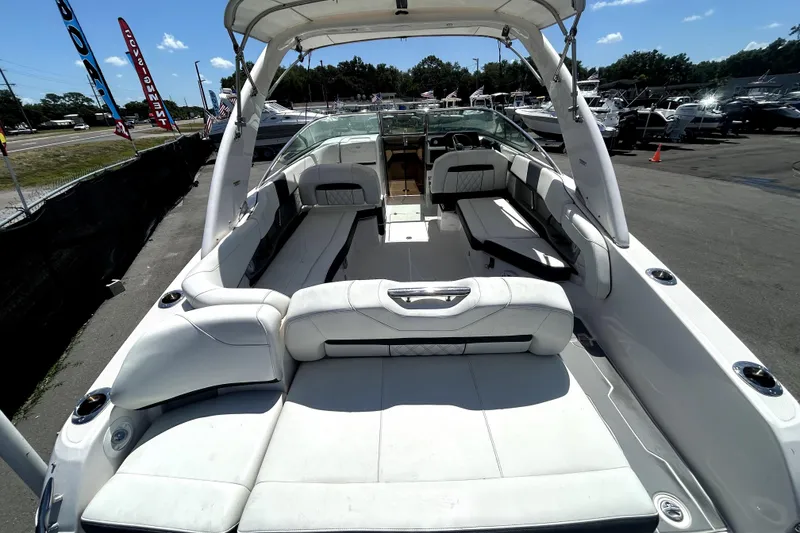 Slide: The Image of 2021 Regal 26 FasDeck boat interior with spacious seating and modern design. - 61