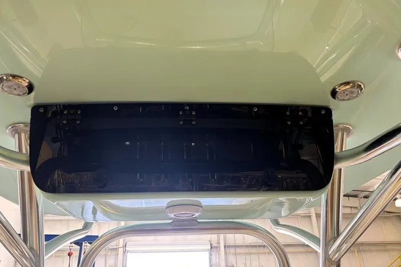 Slide: The Image of 2025 Key West 239 FS boat T-top with integrated electronics and lighting. - 16