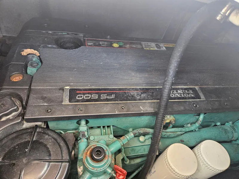 Slide: The Image of Engine of 2005 Four Winns 378 Vista boat, featuring Volvo Penta IPS 500 system. - 41