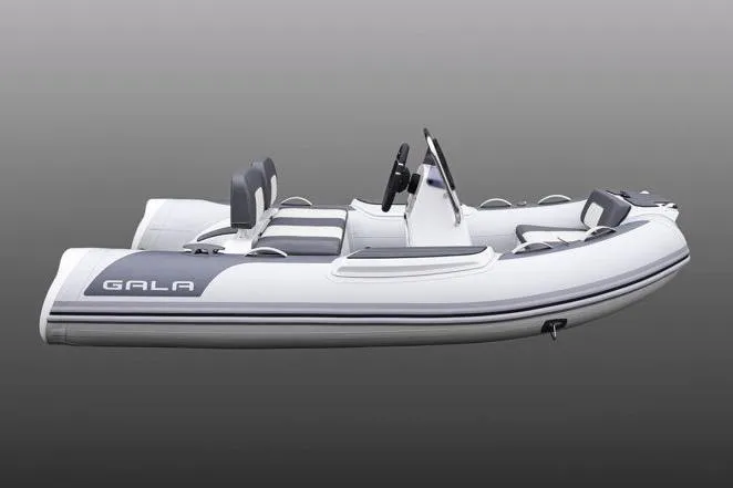 Slide: The Image of 2027 Gala V360 inflatable boat with sleek design and modern features. - 11