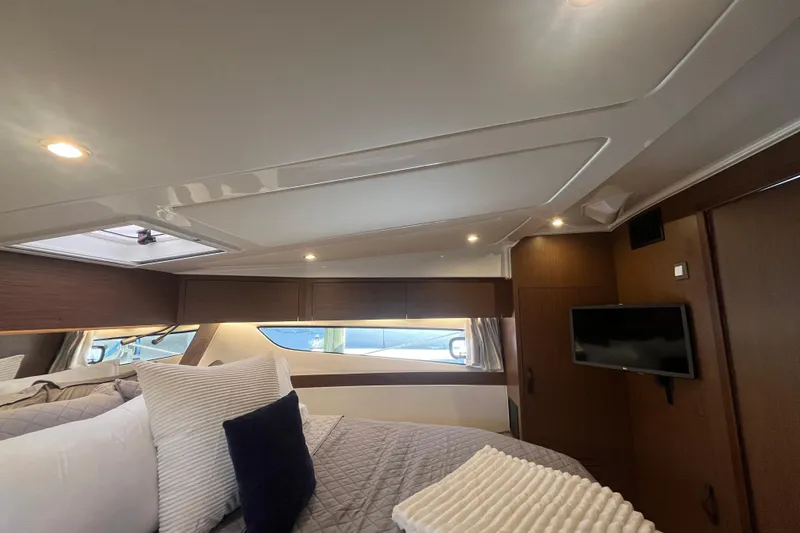 Slide: The Image of Luxurious cabin interior of 2026 Beneteau Antares 11 Coupe with modern amenities. - 20