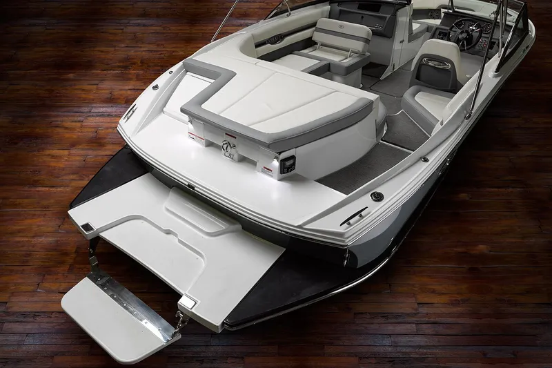 Slide: The Image of Manufacturer Provided Image: 2021 Cobalt CS22 boat interior with swim platform and seating. - 31