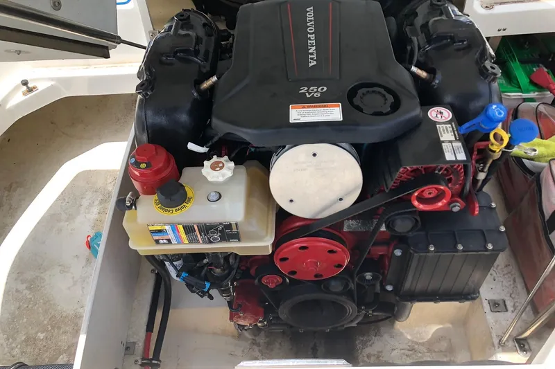 Slide: The Image of Volvo Penta 250 V6 engine in a 2021 Cobalt CS22 boat. - 6