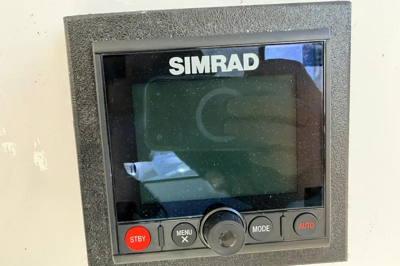Slide: The Image of Simrad marine navigation display on a 1997 H&H Marine 38 boat. - 26