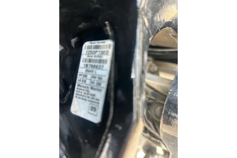 Slide: The Image of Close-up of 2008 Ranger Z22 Comanche boat component with bolts and wiring. - 32