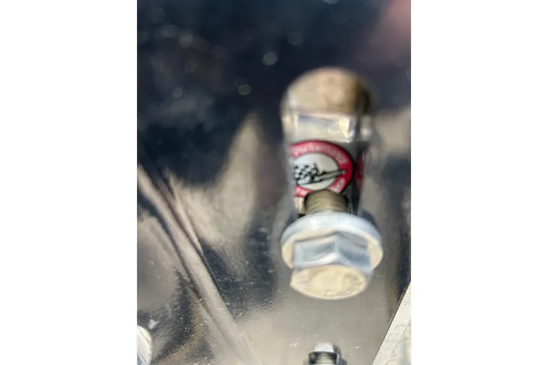 Slide: The Image of Close-up of a 2008 Ranger Z22 Comanche label with serial and model numbers. - 34