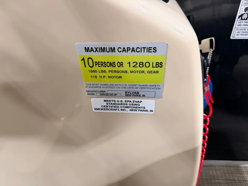 Slide: The Image of Sylvan MIrage 820 LZ Quad Lounge & 90HP Yamaha -$27,995 2019 - 47