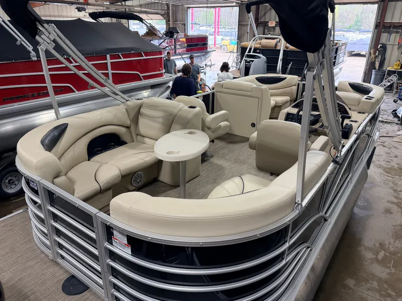 Slide: The Image of Sylvan MIrage 820 LZ Quad Lounge & 90HP Yamaha -$27,995 2019 - 7