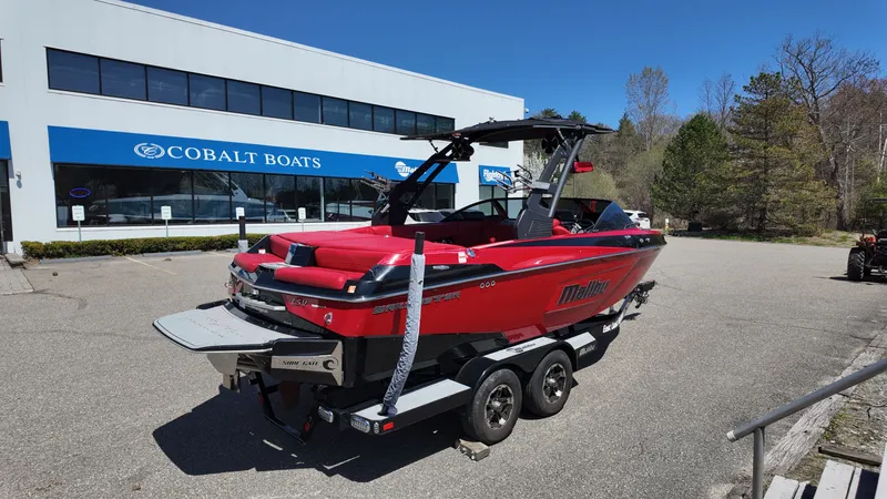 Slide: The Image of 2019 Malibu Wakesetter 22 LSV boat outside Cobalt Boats building. - 5