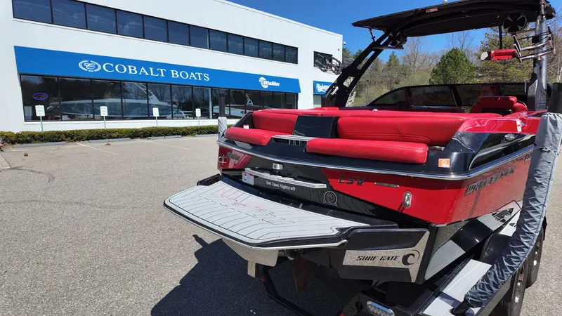 Slide: The Image of 2019 Malibu Wakesetter 22 LSV in front of Cobalt Boats building. - 6