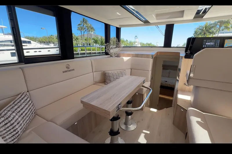 Slide: The Image of Luxurious interior of 2026 Cobra Yachts Seamaster 45 with elegant seating and modern design. - 12