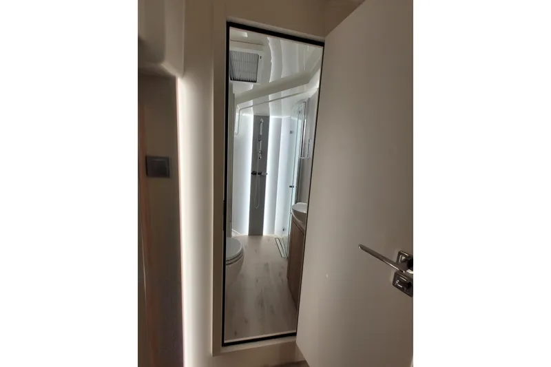 Slide: The Image of Modern bathroom interior of 2026 Cobra Yachts Seamaster 45, featuring sleek design and fixtures. - 59