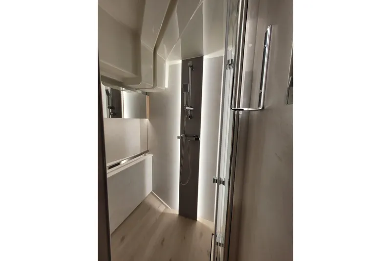 Slide: The Image of Modern bathroom interior of 2026 Cobra Yachts Seamaster 45, featuring sleek design and fixtures. - 62