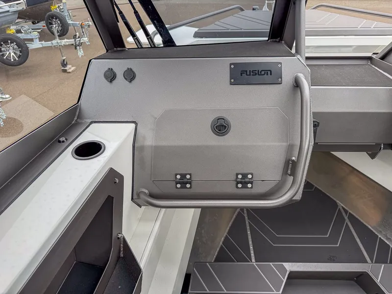 Slide: The Image of Interior of 2026 Stabicraft 2050 Treker featuring Fusion audio system. - 12