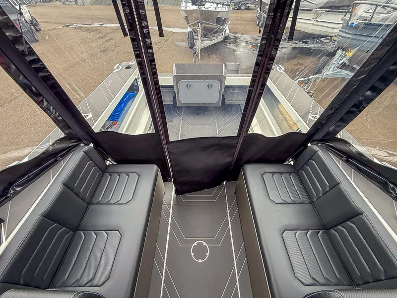 Slide: The Image of Interior of 2026 Stabicraft 2050 Treker with black seating. - 16