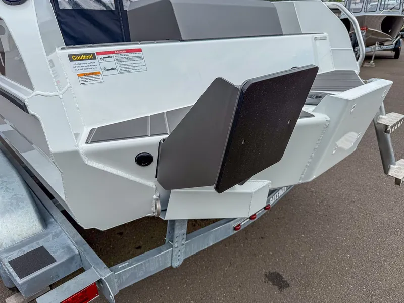 Slide: The Image of Rear view of Stabicraft 2050 Treker 2026 on a trailer. - 23