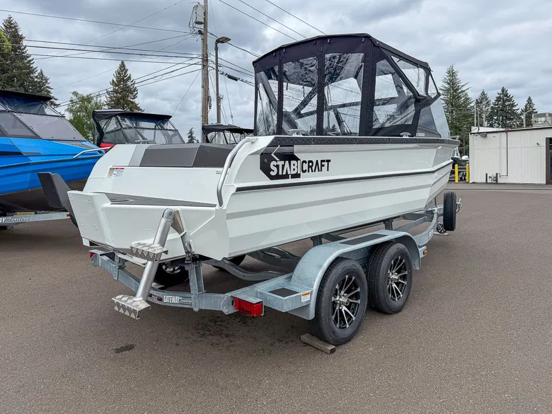 Slide: The Image of 2026 Stabicraft 2050 Treker boat on trailer, side view. - 3