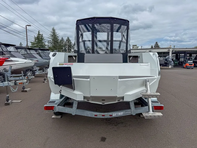 Slide: The Image of Rear view of 2026 Stabicraft 2050 Treker on a trailer. - 4