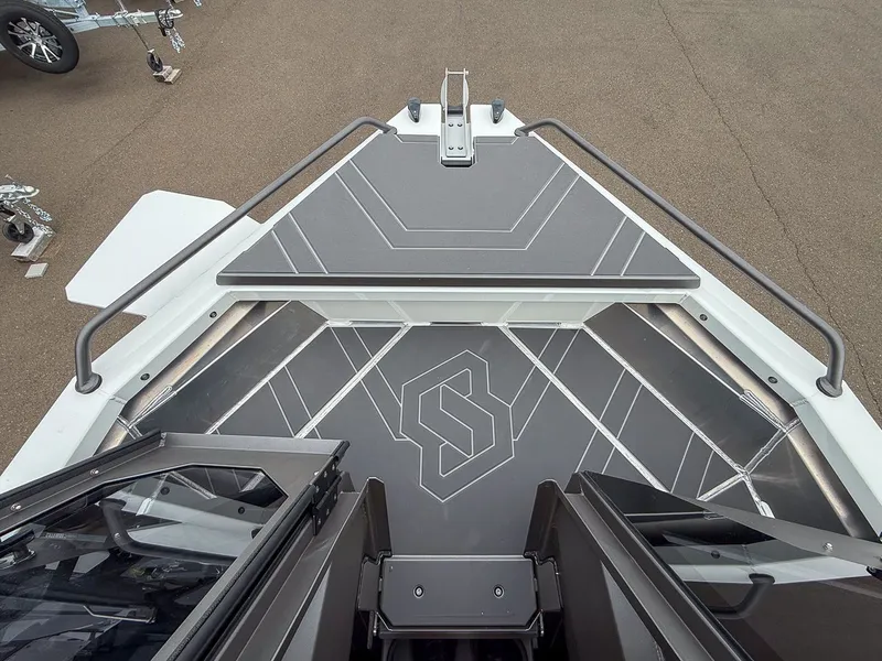 Slide: The Image of Stabicraft 2050 Treker 2026 boat deck with modern design. - 9