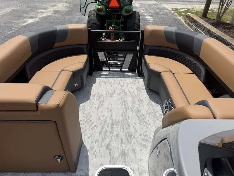 Slide: The Image of Interior of 2026 Sylvan L-3 LZ DH with luxurious seating. - 10