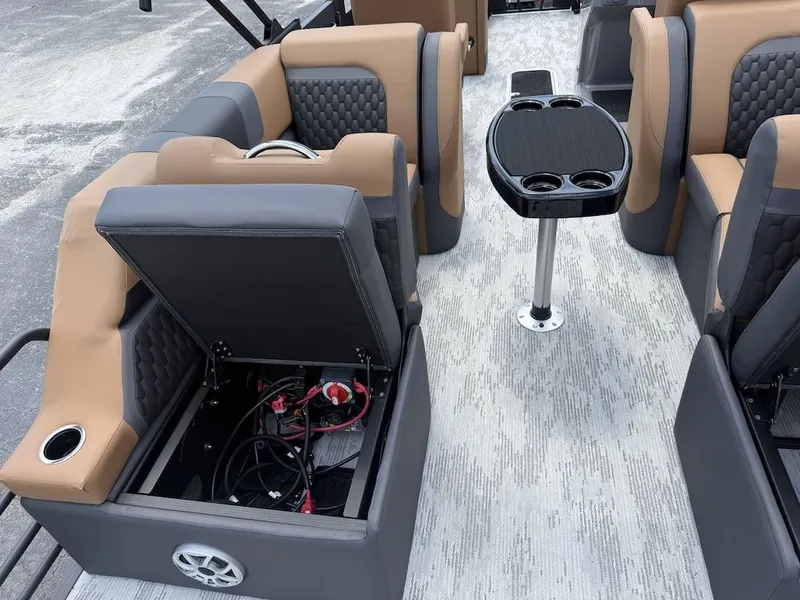 Slide: The Image of Interior of 2026 Sylvan L-3 LZ DH with seating and table. - 15