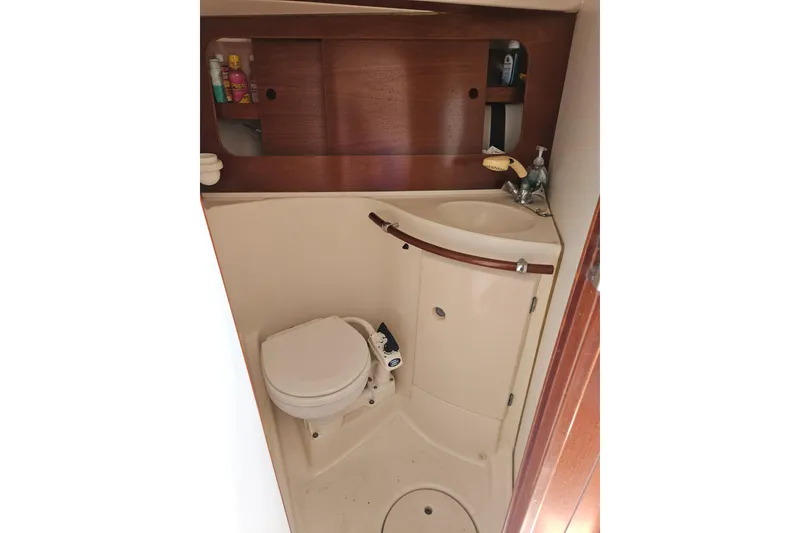 Slide: The Image of Control panel on a 1997 Beneteau Oceanis Clipper 321 yacht interior. - 34